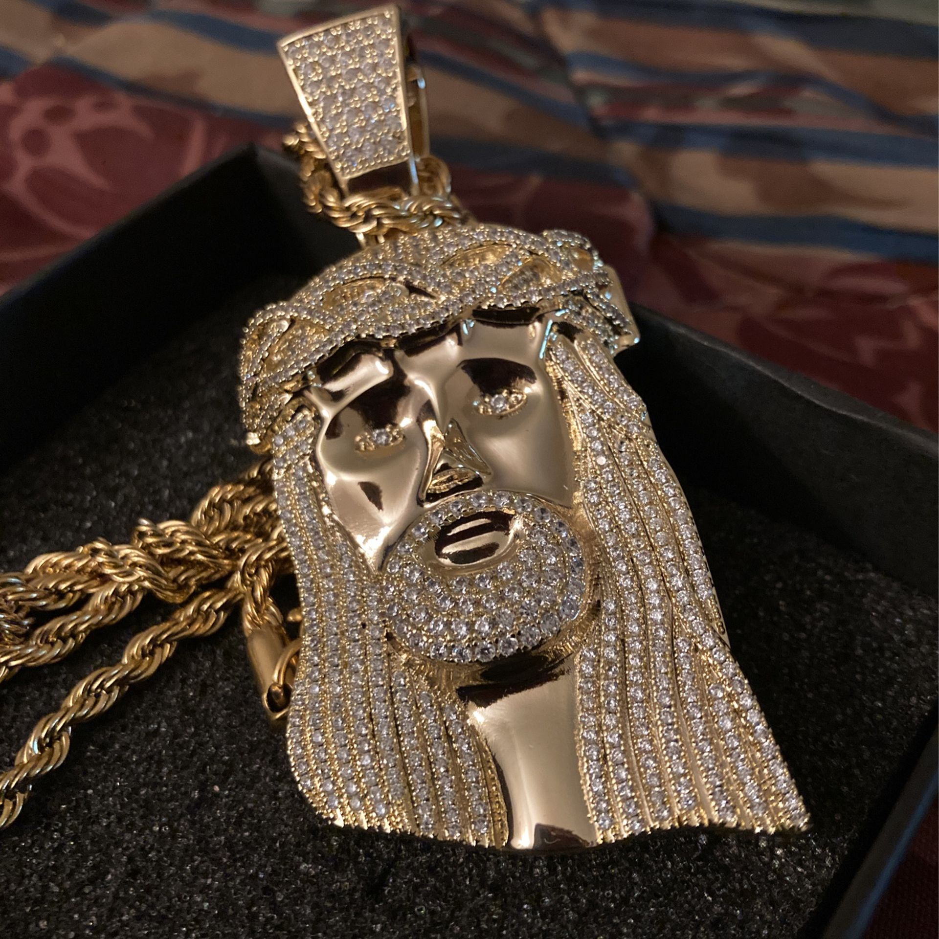 Gold Jesus Piece