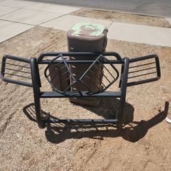 Black Push Bar And Grille Guard With Taillight Covers