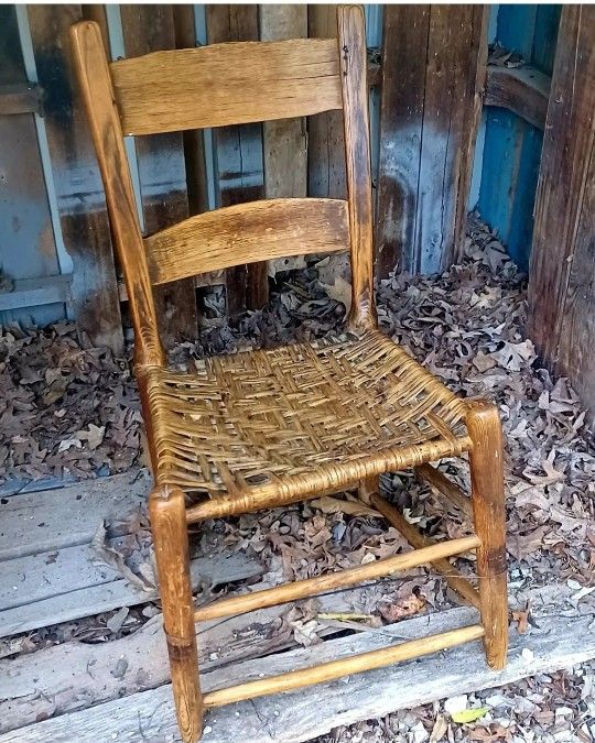 Very Old Vintage Folk ART Early 20th Century Handmade Chair Collector's Item