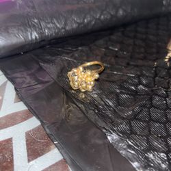 Sarah Adjustable Goldstone Ring