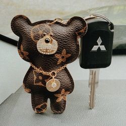 vuitton teddy bear keychain