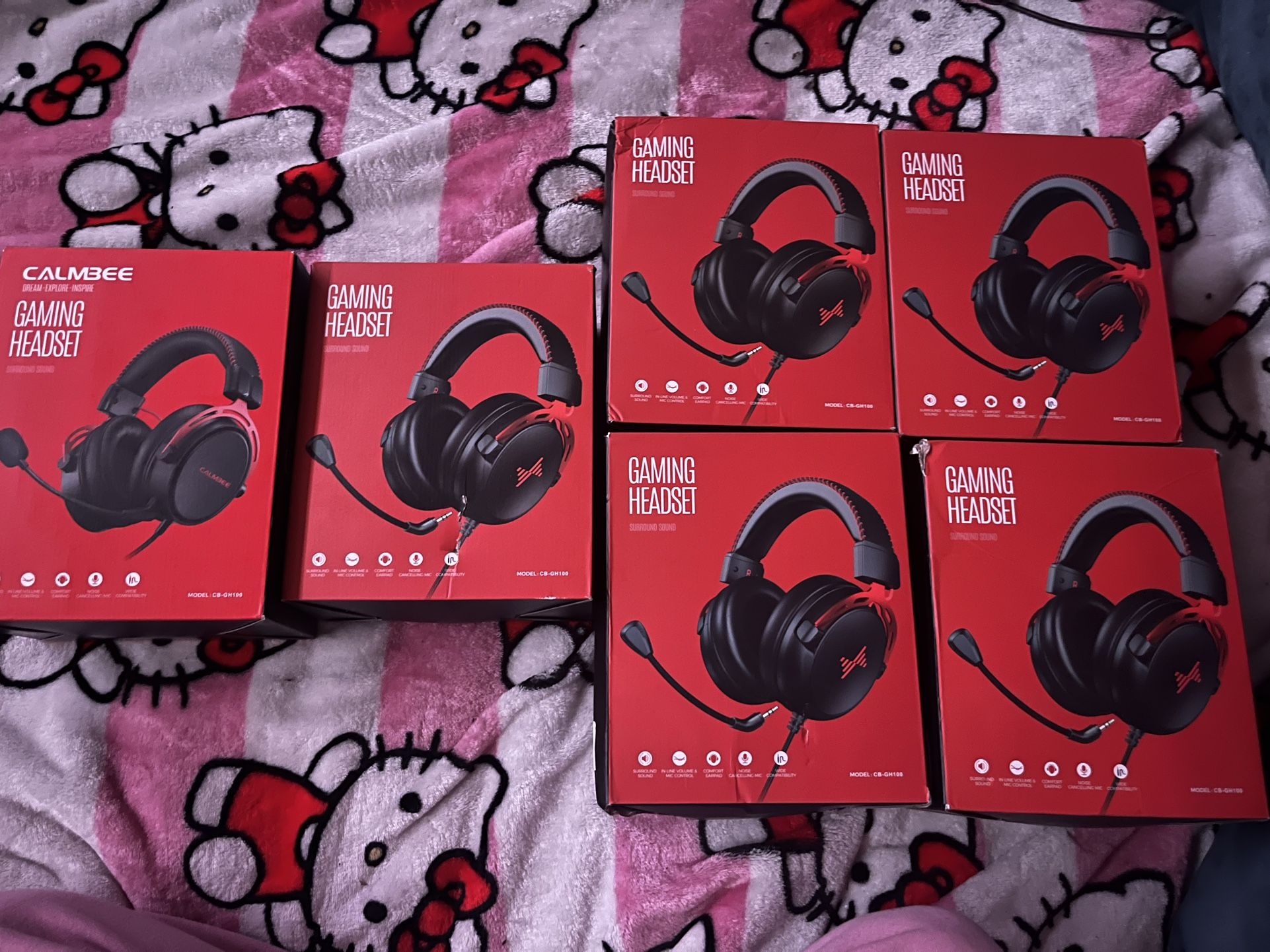 Headsets, very comfortable for long periods of time like while using for gameplay the price is 20 dollars but willing to negotiate.