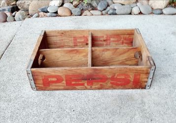 Antique Pepsi Cola  Wooden Create $23 Each