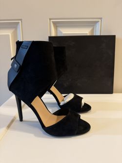 Joe’s Black Suede Heels - Size 7 - New With Box