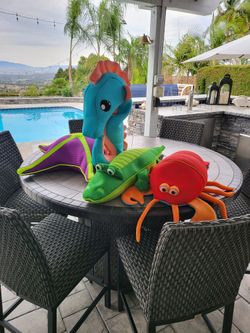 New Airless Pool Floats - Lobster, Sea Horse, Starfish and Alligator