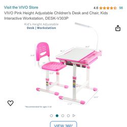 New Healthy Ergo Children Desk & Chair 