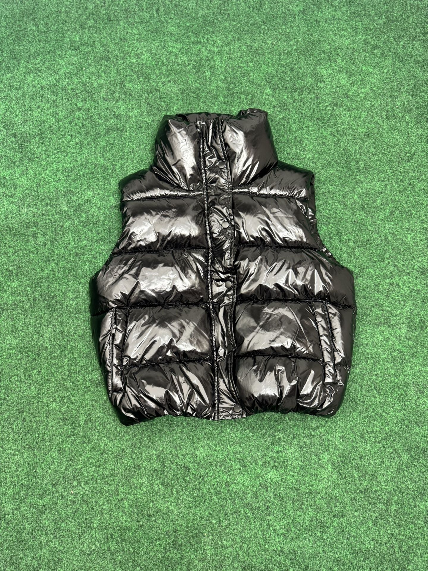 Mono b Black puffer Vest