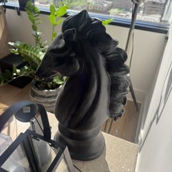 Knight statue ceramic