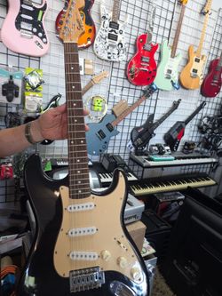 Squier Stratocaster Electric Guitar Black