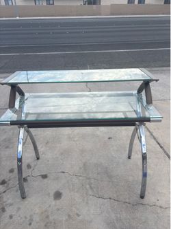 Glass desk