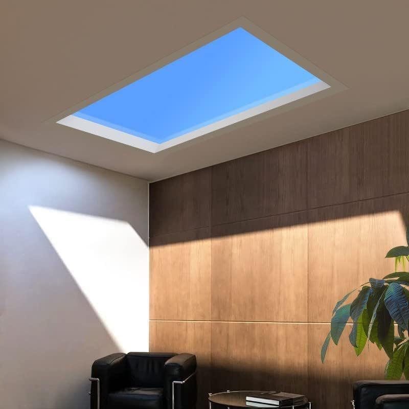 Smart Blue Sky Light Ceiling Lamp, Clear Sky Light, Sunlight Lamp, Natural Light Skylight, Zigbee Intelligent Ecosystem, Simulate a Sunlight Irradiati