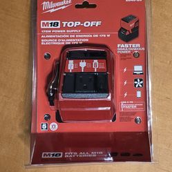 Milwaukee TOP OFF  18-Volt Lithium-Ion 175-Watt Powered Compact Inverter Brand New No Low Offers/Trades, Pls. Pick up in Burien Yes Available
