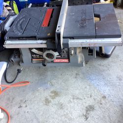 Craftsman 10. Inch tablesaw works perfect.