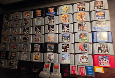 Nintendo 64 N64 Video Games Resident Evil, Mario Kart, Mario Party, etc.