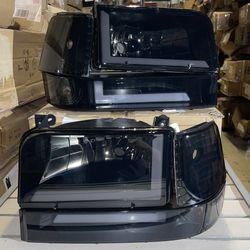 Ford F-150 to F-350 / Bronco LED Smoked Headlights For 1992 To 1996