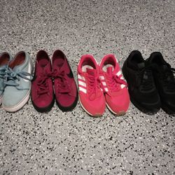 Nike SB's Adidas And Nike Runners Sizes 9, 9.5, 9.5, and 9.5 All Good Condition.  