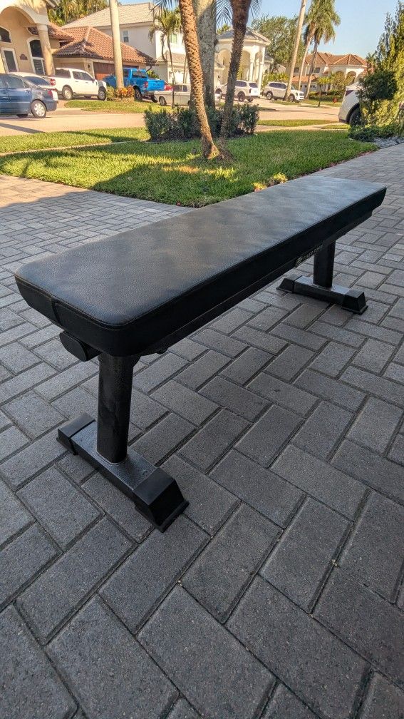 Flat Workout Bench Max 1,000lb Weight 