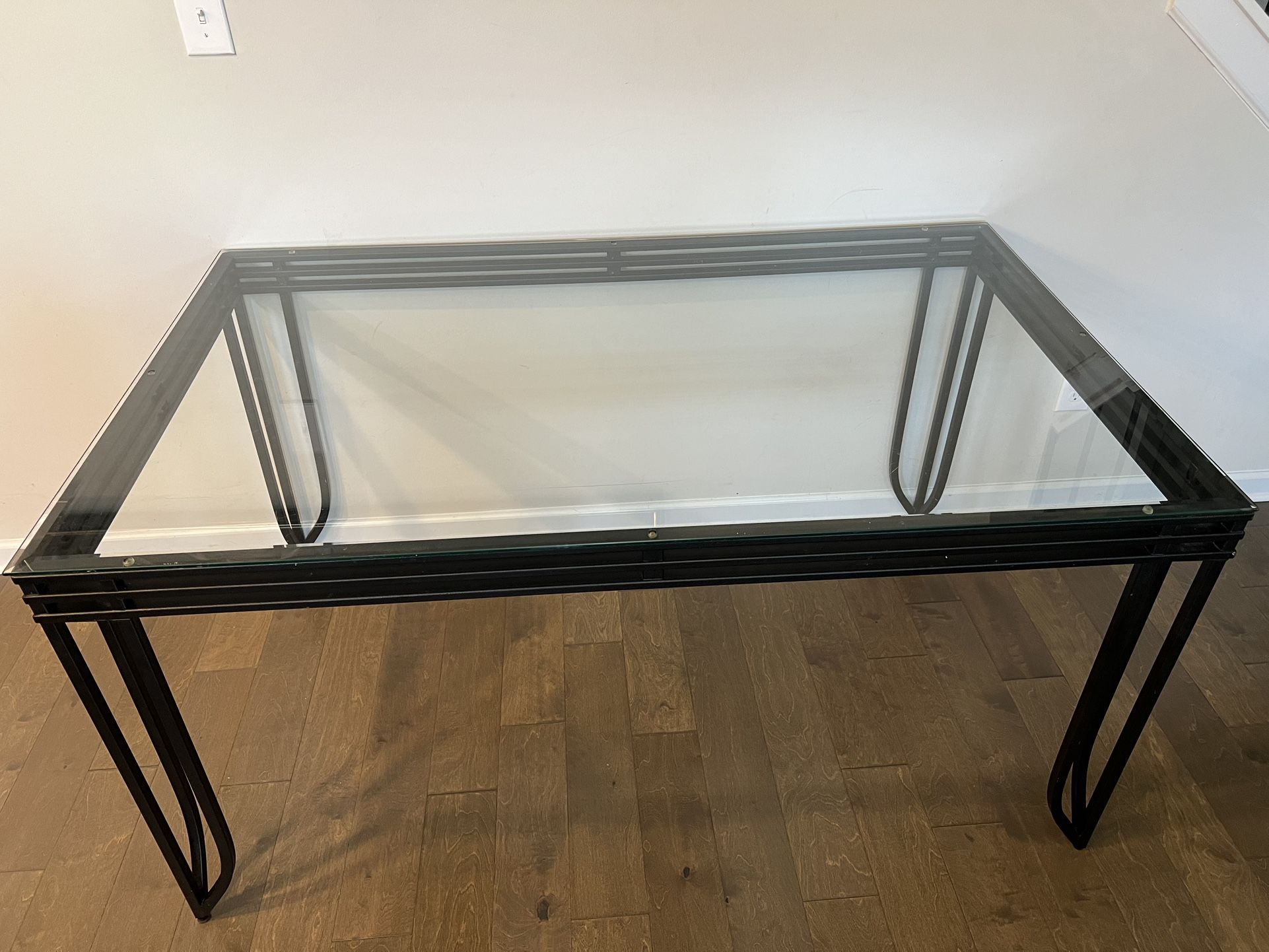 Tempered Glass Rectangle Dining Table