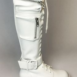Dolls Kill POLAR OBSIDIAN POCKET COMBAT BOOT