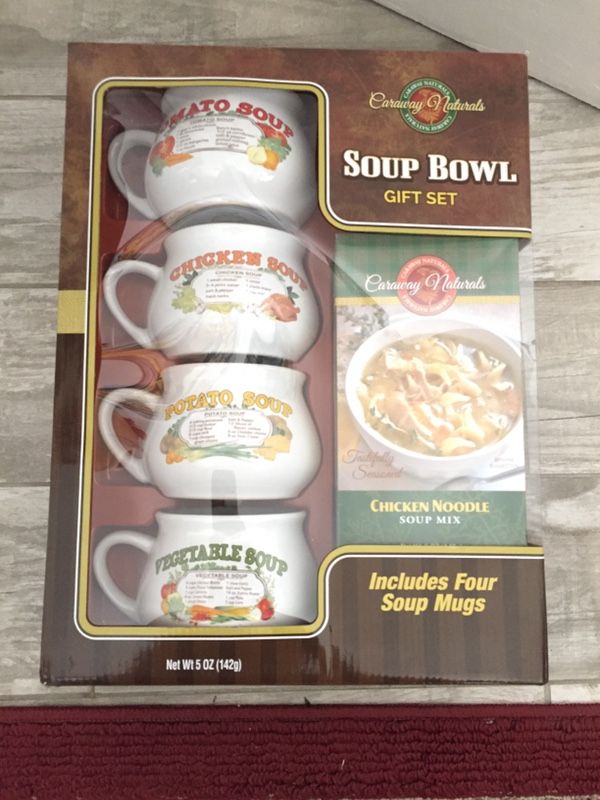 Caraway Naturals, Dining, Chicken Noodle Soup Bowl Set
