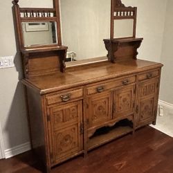 Antique Dresser With Mirror