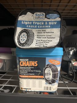 Truck & SUV Snow Chains – 2 Sets Available