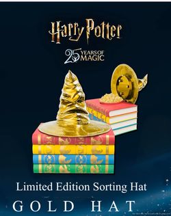Harry Potter Limited Edition Gold Sorting Hat