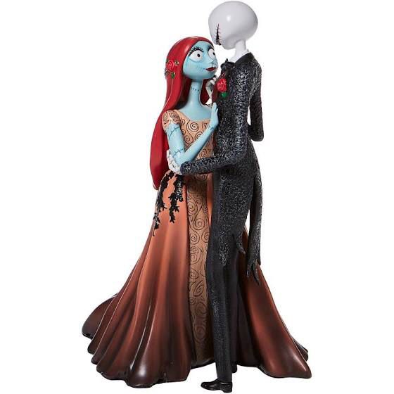 DISNEY THE NIGHTMARE BEFORE CHRISTMAS JACK & SALLY COUTURE DÉ FORCE FIGURINE