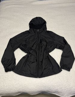 Calvin Klein Women Black Performance Full Zip Windbreaker Jacket