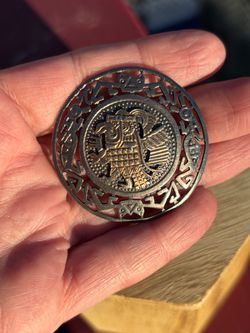 Vintage Sterling Peruvian Brooch