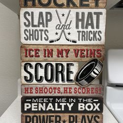 Wooden Hockey Plaque Hobby Lobby Sports