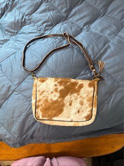 Cowhide purse