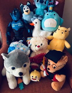 Lot of 14 Stuffed Toys, 1 Is w/Sounds & Motion , 1 new w/tags