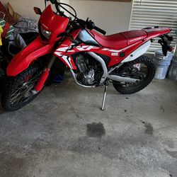 Red 2021 Honda Dirt Bike 