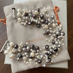 Tiffany & Co Iridesse Pearl & Silver Bracelet 