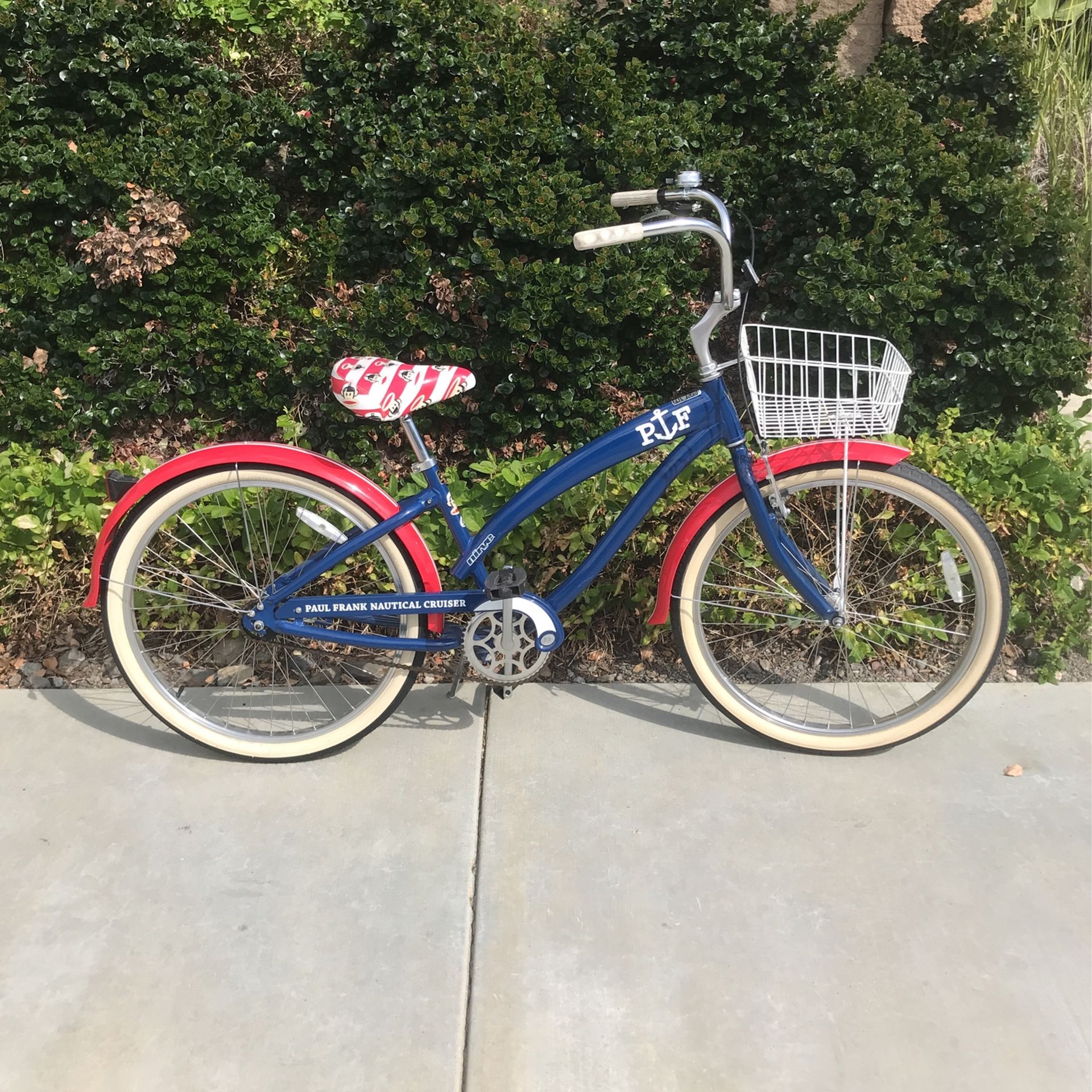 26” Nirve Paul Frank Classic Ladies Blue Beach Cruiser 