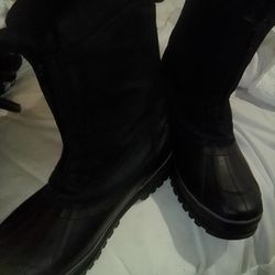 MEN'S SIZE 13 BLACK THINSULATE OUTDOOR BOOTS