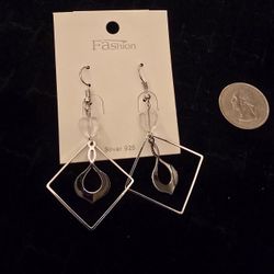 Fashion Earrings Silver Dangle