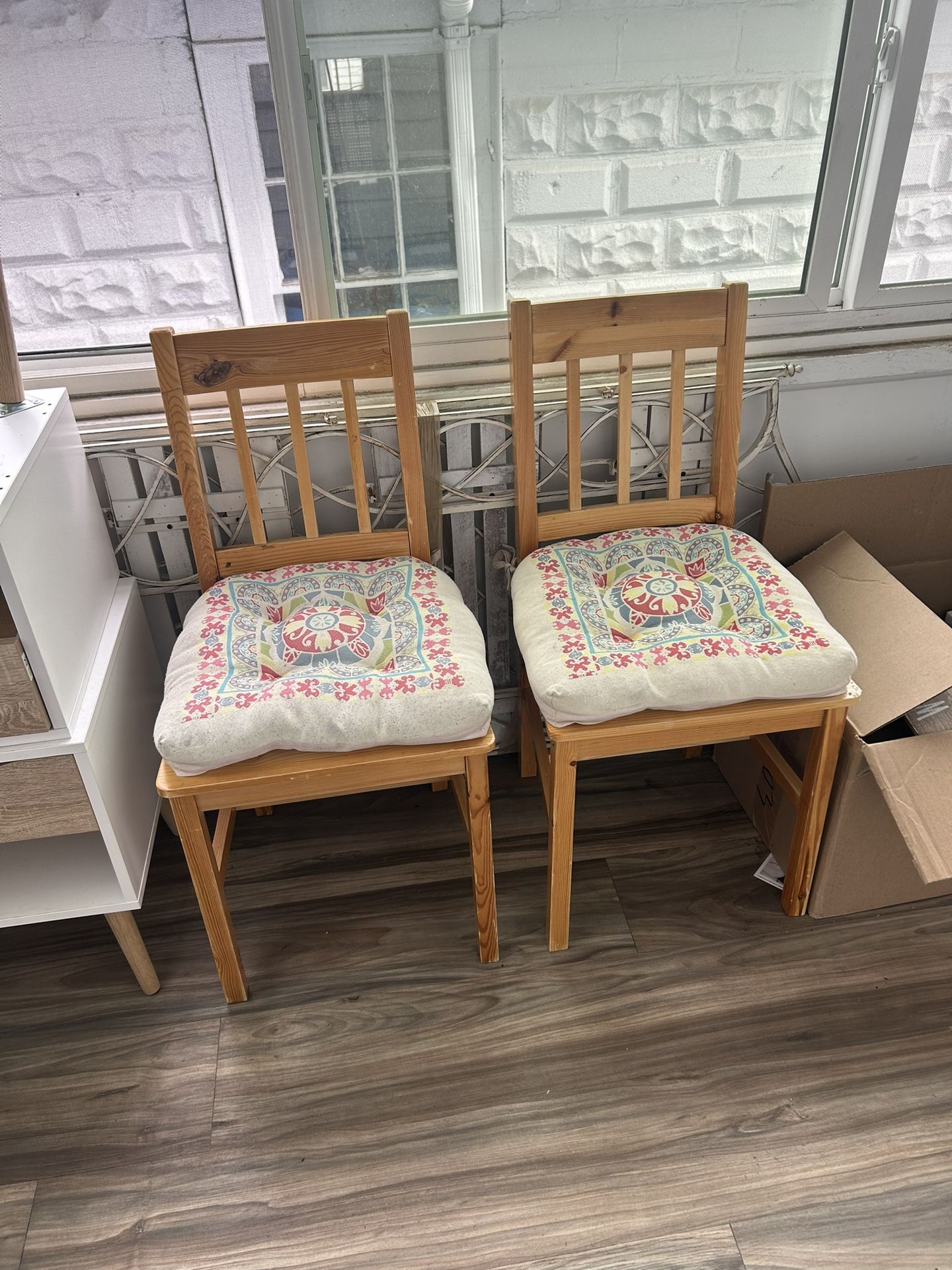 Two Wooden Chairs