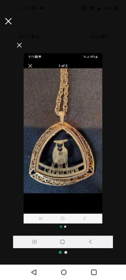 Gold-Tone Capricorn Zodiac Pendant Necklace