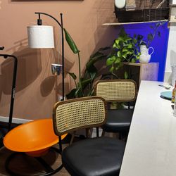 Swivel Rattan Bar Stools 