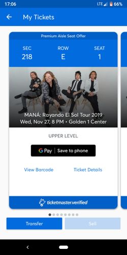 Mana tickets