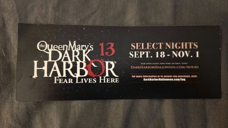 Halloween tickets