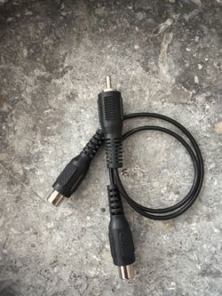 RCA Audio Y Splitter Cable – 1 Male to 2 Female Adapter