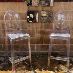  Acrilic chairs For Sale.