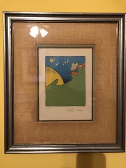 Peter Max 1976 Original House in the Sun $2300/obo