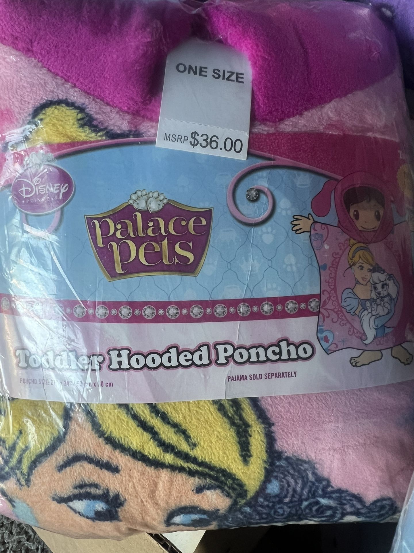 Disney Princess Toddler Hooded Poncho