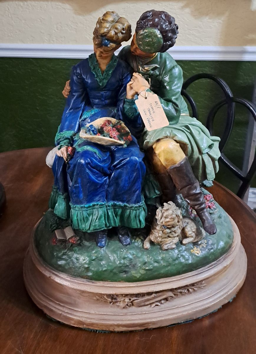 Antique French Terracotta Engraved
