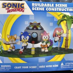 SONIC the HEDGEHOG Buildable Scene Series 4 Eggman Amy Tails Knuckle