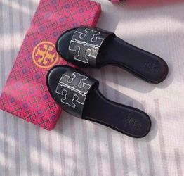Black Slide Sandals